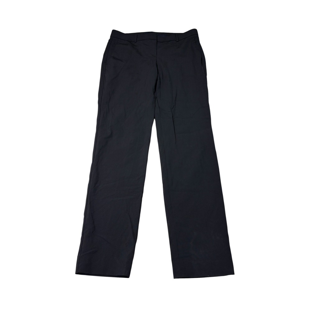 Theory Testra 2B Edition Black Wool Blend Straight Leg Womens Size 6 W32 L30 USA